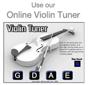 Use our online violin tuner